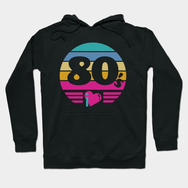 I Love 80s Hoodie by GVTShirt